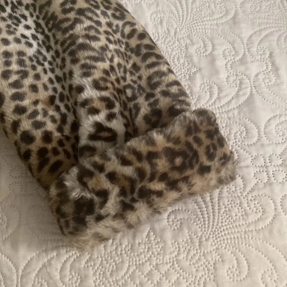 Women’s J Percy For Marvin Richards Reversible Leather/Faux Animal Print Coat - Picture 5 of 10